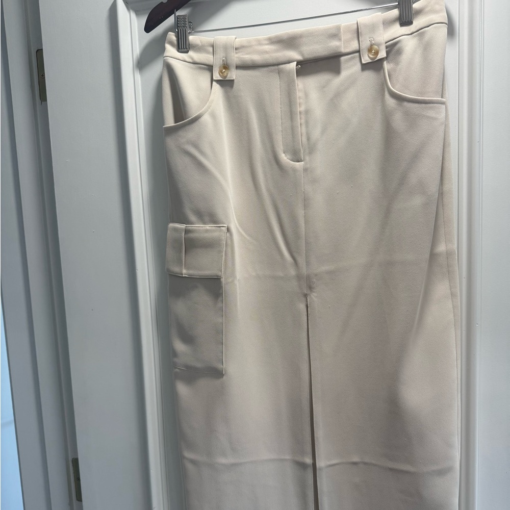 Express Cream long skirt